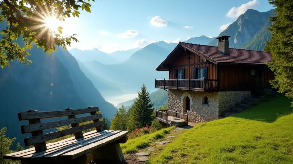 Séjournez dans un chalet aux Saisies avec vue magnifique